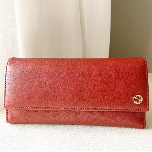 Gucci Handbags - Gucci - Authentic Continental Brick Red Wallet